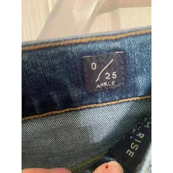 Womens 0/25 Ankle High-Rise Skinny Bridgette Jeans - Picture 5 of 6